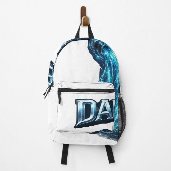 Item preview, Daniel Aquarius – Futuristic Water Bearer Zodiac Name Art designed and sold by AlexLineArt.