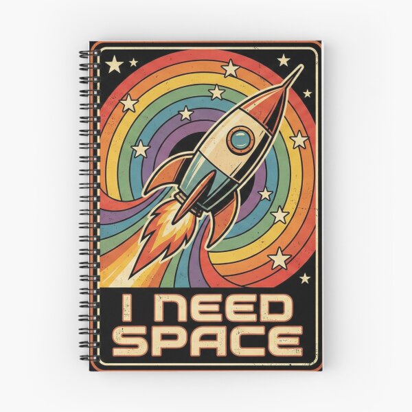 Item preview, I Need Space Retro Rocket Ship - Introvert & Sci-Fi Humor designed and sold by L.U.S.A.