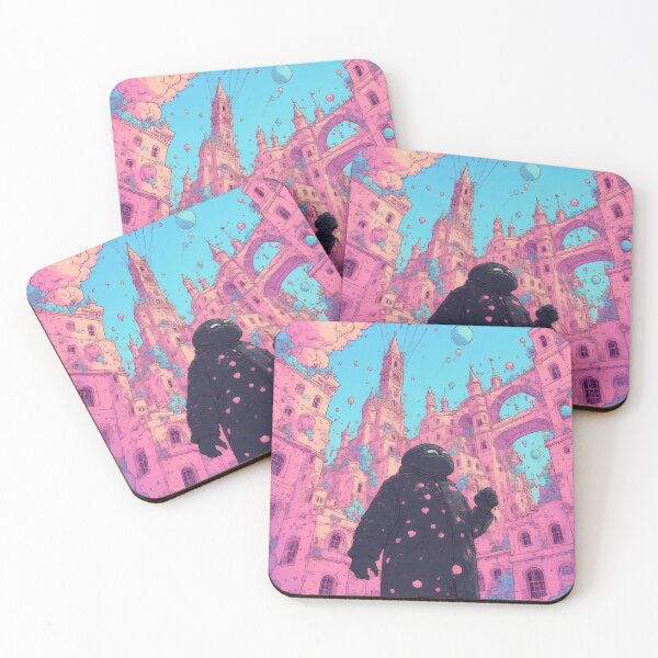 Item preview, Mianku in a fantasy pastel city designed and sold by Mianku | Für das Leben.