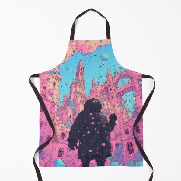 Item preview, Mianku in a fantasy pastel city designed and sold by Mianku | Für das Leben.