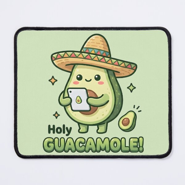 Item preview, Kawaii "Holy Guacamole!" Tech-Savvy Avocado designed and sold by dreephic22.
