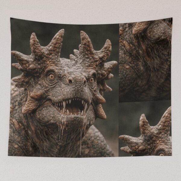 Item preview, The Permian King Who Remembers Only Hunger designed and sold by PrehistoryPulse.