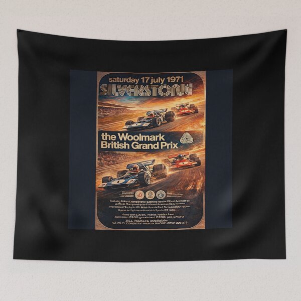 Item preview, Silverstone variation vintage poster 1971 designed and sold by Helios Be. Lavsh.
