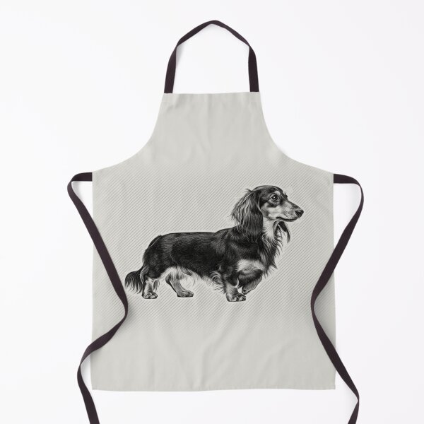 Item preview, Long Haired Dachshund Vintage Portrait designed and sold by RPrintPulse.
