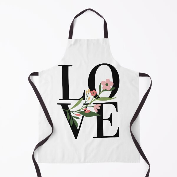Item preview, LOVE – Block Typography with Floral Foreground Design designed and sold by Toph & Mea Shop.
