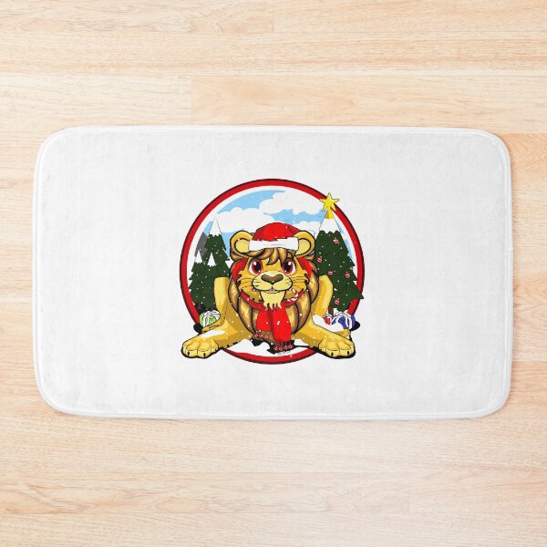 Item preview, 038 Ezra The Christmas Lion Vibing designed and sold by DayHarvesters.