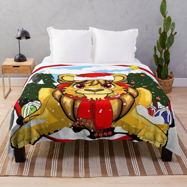 Item preview, 038 Ezra The Christmas Lion Vibing designed and sold by DayHarvesters.