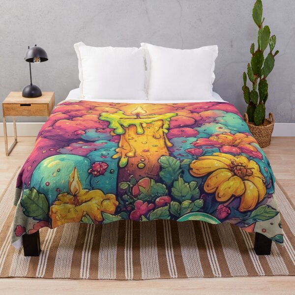 Item preview, Candle in the fantastic, colorful garden designed and sold by Mianku | Für das Leben.