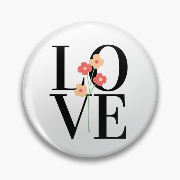 Item preview, LOVE – Block Typography with Floral Foreground Design designed and sold by Toph & Mea Shop.