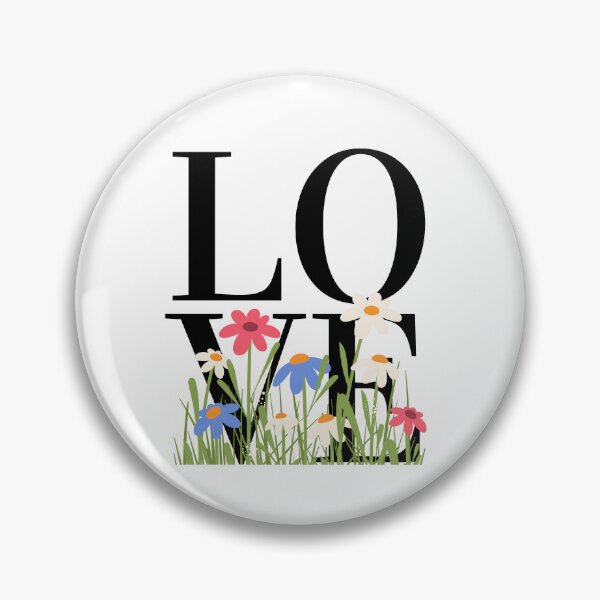 Item preview, LOVE – Block Typography with Floral Foreground Design designed and sold by Toph & Mea Shop.
