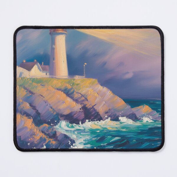 Item preview, Lighthouse in Impressionist Style designed and sold by matek133.