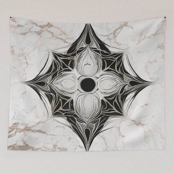 Item preview, Marble Cross Bloom designed and sold by Solara Meridian Studio.
