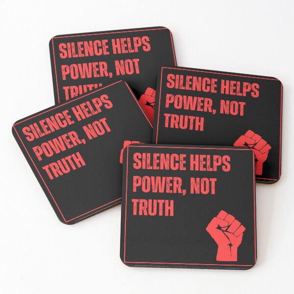 Item preview, Silence Helps Power not Truth designed and sold by Lone Frog.