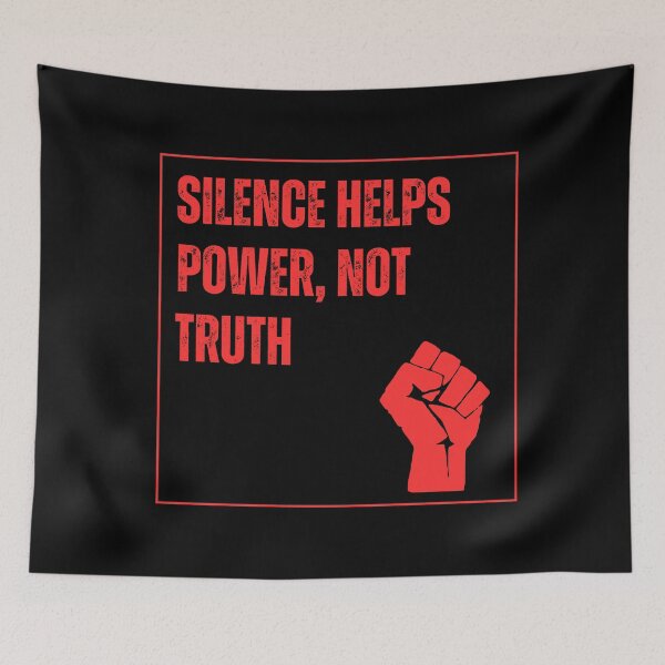 Item preview, Silence Helps Power not Truth designed and sold by Lone Frog.