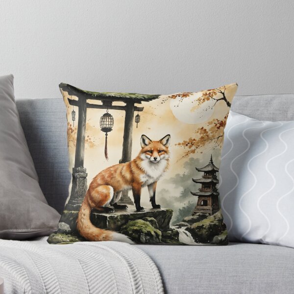 Item preview, Kitsune Guardian of the Shrine – Japanese Fox Spirit designed and sold by IdeaSmith.
