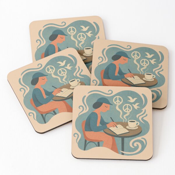 Item preview, Peaceful Thoughts Over Warm Coffee designed and sold by EdvvinStudios.