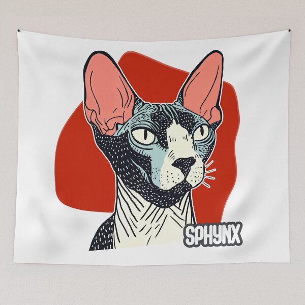 Item preview, Sphynx Power: Bold Elegance in Feline Form designed and sold by ForeverPrintsOK.