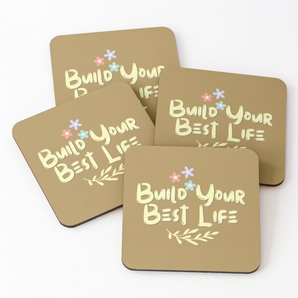 Item preview, Build Your Best Life – Positive Motivation Quote Design designed and sold by MUKUND FASHION DESIGN.
