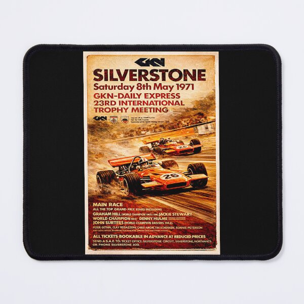 Item preview, Silverstone variation vintage poster 1971 #1 designed and sold by Helios Be. Lavsh.