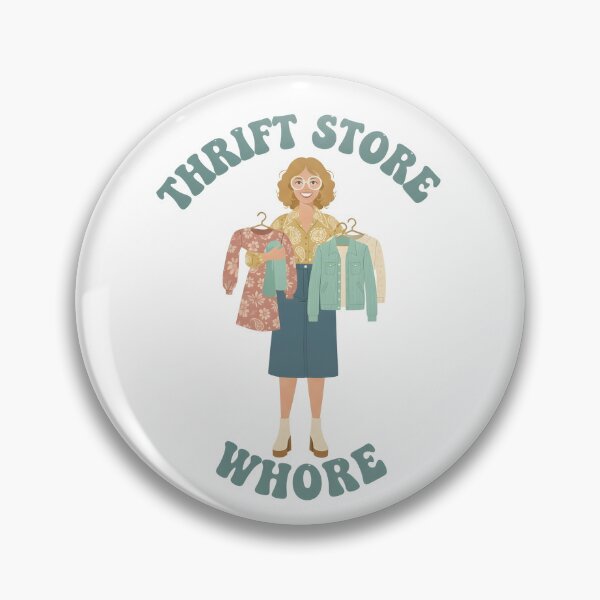 Item preview, Thrift Store Whore - This design is for confident, creative people who love vintage style, thrift shopping, and expressing their personality with humor, independence, and pride. designed and sold by ZyziowskyArt.