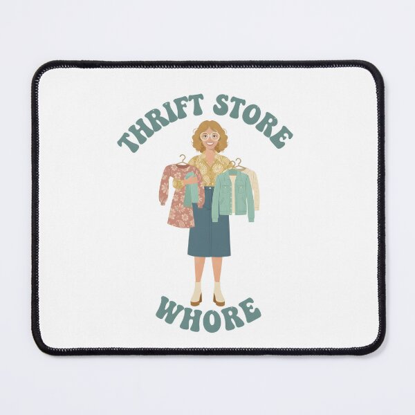 Item preview, Thrift Store Whore - This design is for confident, creative people who love vintage style, thrift shopping, and expressing their personality with humor, independence, and pride. designed and sold by ZyziowskyArt.