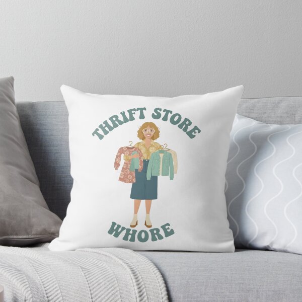 Item preview, Thrift Store Whore - This design is for confident, creative people who love vintage style, thrift shopping, and expressing their personality with humor, independence, and pride. designed and sold by ZyziowskyArt.