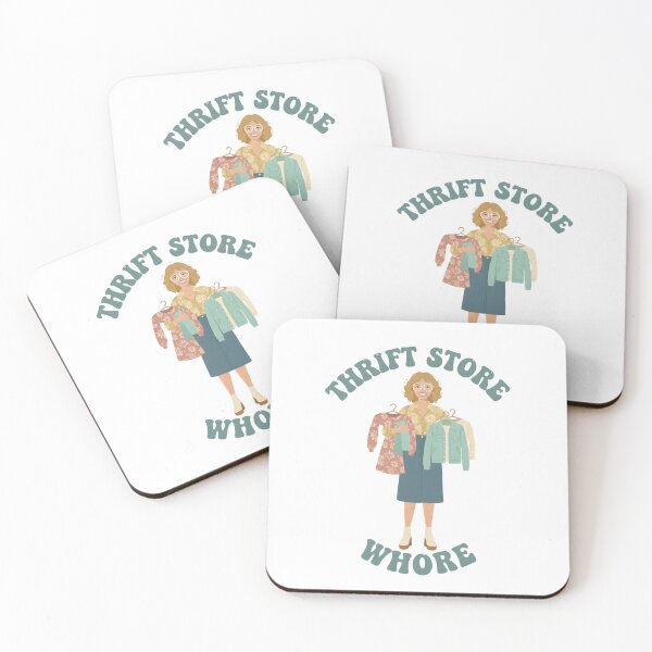 Item preview, Thrift Store Whore - This design is for confident, creative people who love vintage style, thrift shopping, and expressing their personality with humor, independence, and pride. designed and sold by ZyziowskyArt.