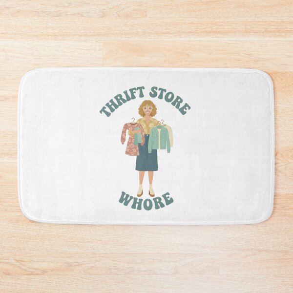 Item preview, Thrift Store Whore - This design is for confident, creative people who love vintage style, thrift shopping, and expressing their personality with humor, independence, and pride. designed and sold by ZyziowskyArt.