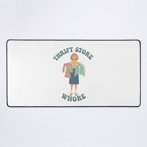Item preview, Thrift Store Whore - This design is for confident, creative people who love vintage style, thrift shopping, and expressing their personality with humor, independence, and pride. designed and sold by ZyziowskyArt.