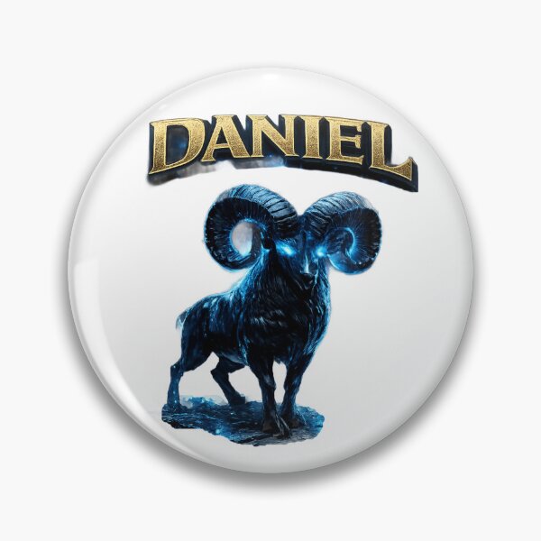 Item preview, Daniel Aries – Powerful Ram Zodiac Name Art designed and sold by AlexLineArt.