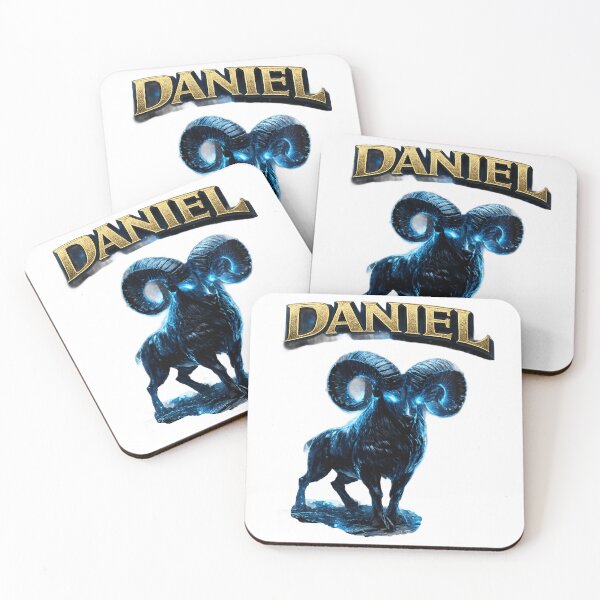 Item preview, Daniel Aries – Powerful Ram Zodiac Name Art designed and sold by AlexLineArt.