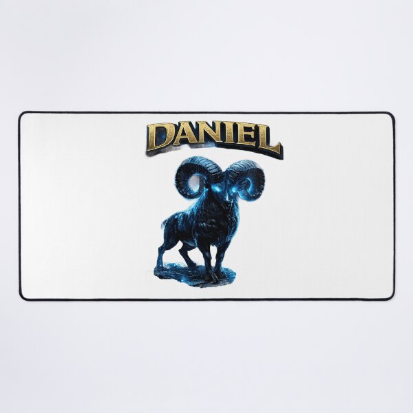 Item preview, Daniel Aries – Powerful Ram Zodiac Name Art designed and sold by AlexLineArt.