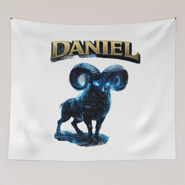 Item preview, Daniel Aries – Powerful Ram Zodiac Name Art designed and sold by AlexLineArt.