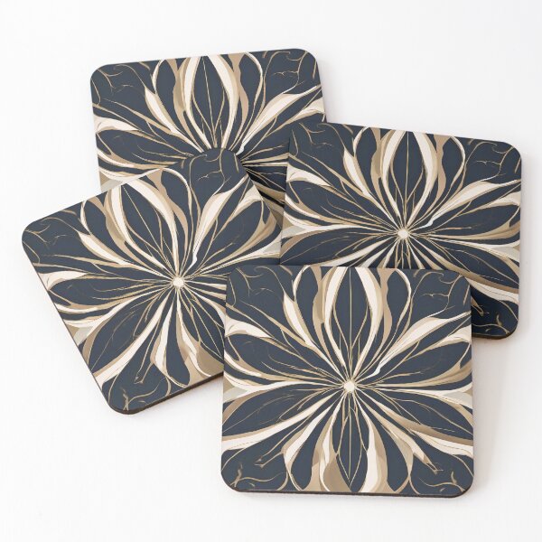 Item preview, Midnight Gold Petal Bloom designed and sold by Solara Meridian Studio.