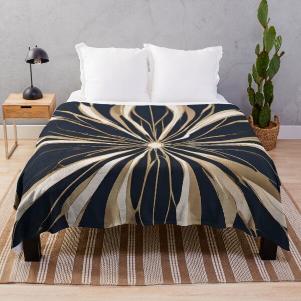 Item preview, Midnight Gold Petal Bloom designed and sold by Solara Meridian Studio.