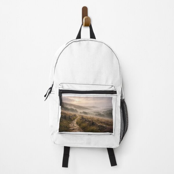 Item preview, Misty Morning Moors – Northern Countryside Calm Near Manchester designed and sold by ZoviraDesigns.
