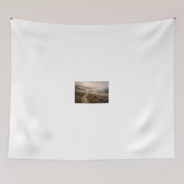 Item preview, Misty Morning Moors – Northern Countryside Calm Near Manchester designed and sold by ZoviraDesigns.