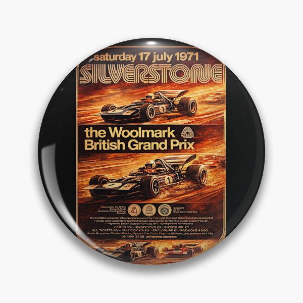 Item preview, Silverstone variation vintage poster 1971 #3 designed and sold by Helios Be. Lavsh.