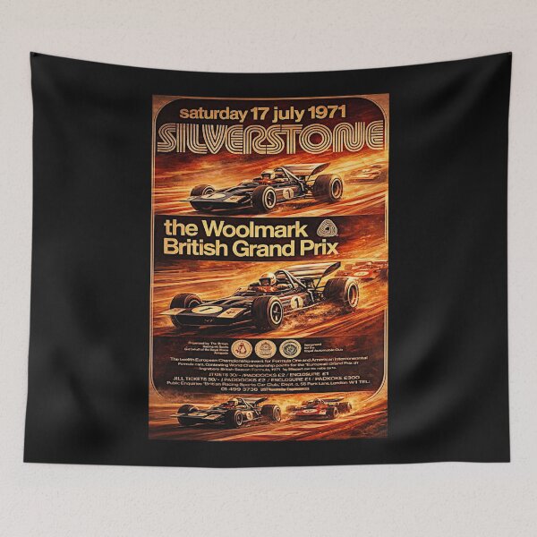 Item preview, Silverstone variation vintage poster 1971 #3 designed and sold by Helios Be. Lavsh.