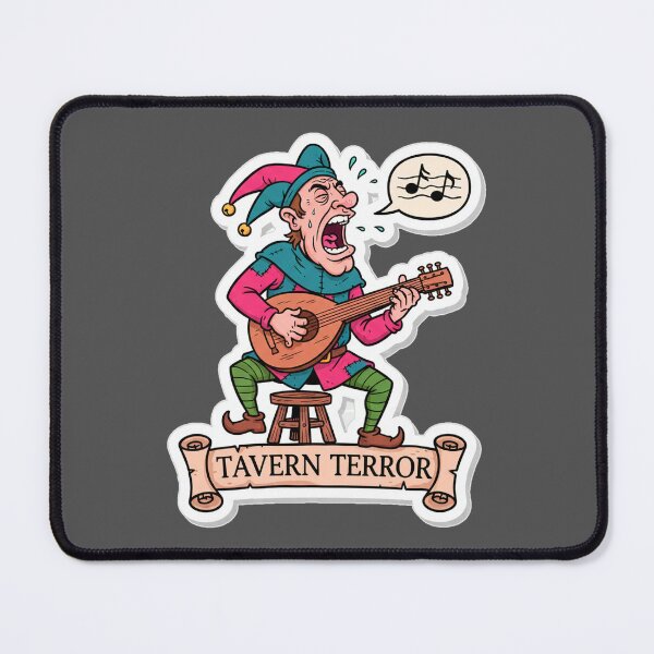 Item preview, Tavern Mischief Comic Till Eulenspiegel Guitar Cartoon T-Shirt designed and sold by RebellDancer.