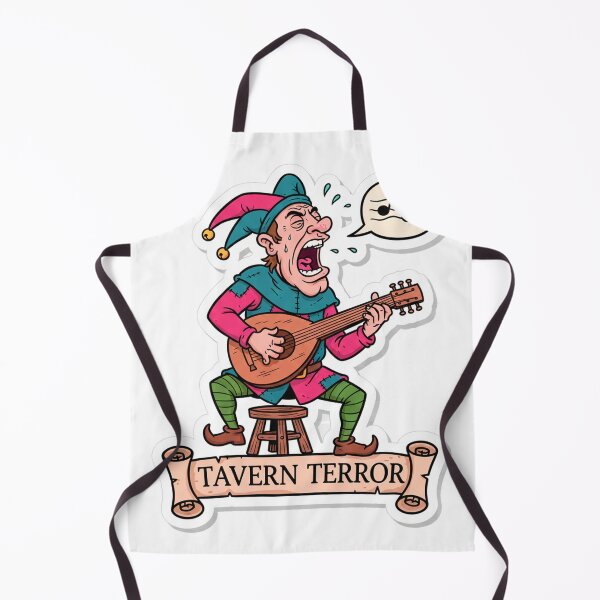 Item preview, Tavern Mischief Comic Till Eulenspiegel Guitar Cartoon T-Shirt designed and sold by RebellDancer.