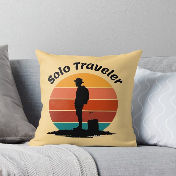 Item preview, Solo Traveler Vintage Sunset Backpacker Travel Illustration designed and sold by ShahinurSobuj.
