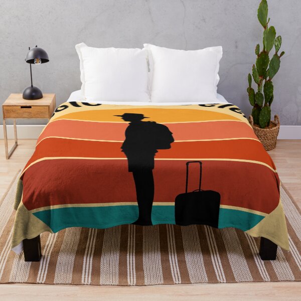 Item preview, Solo Traveler Vintage Sunset Backpacker Travel Illustration designed and sold by ShahinurSobuj.