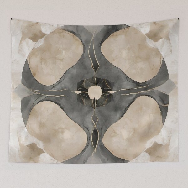 Item preview, Ivory Stone Cross Geometry designed and sold by Solara Meridian Studio.