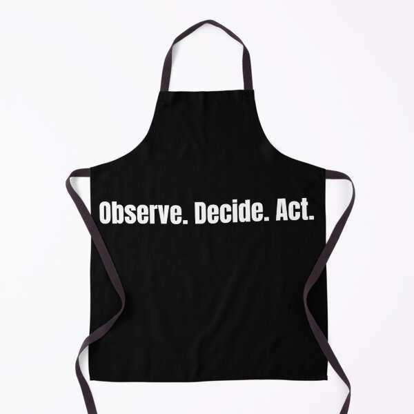 Item preview, Observe Decide Act – Stoic Discipline Minimalist Typography T-Shirt designed and sold by BambaKchula.