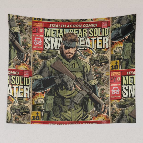 Item preview, Metal Gear Vintage Comic Cover Gaming Art designed and sold by Back2Collage.