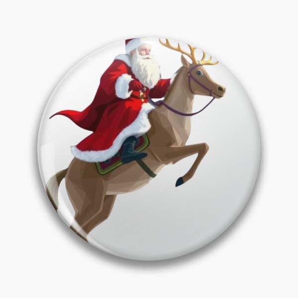 Item preview, Santa Claus riding a reindeer - Unique Christmas design - Exclusive original artwork designed and sold by Pablo059.