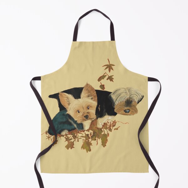 Item preview, Autumn Pals: Tiny Yorkie Duo designed and sold by MCNuki.