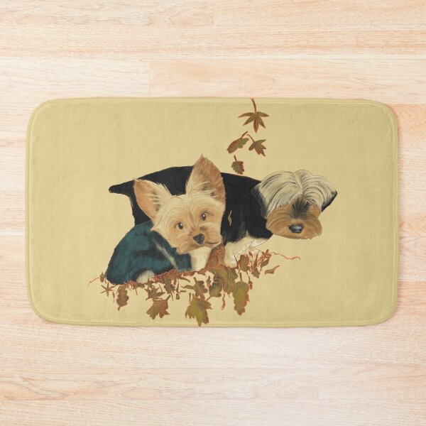 Item preview, Autumn Pals: Tiny Yorkie Duo designed and sold by MCNuki.