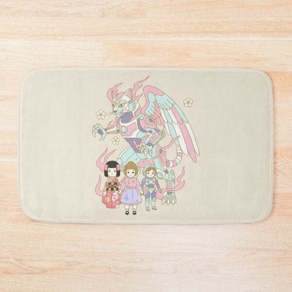 Item preview, Pastel Mecha Cat Guardian Protecting Vintage Dolls designed and sold by zzz888.